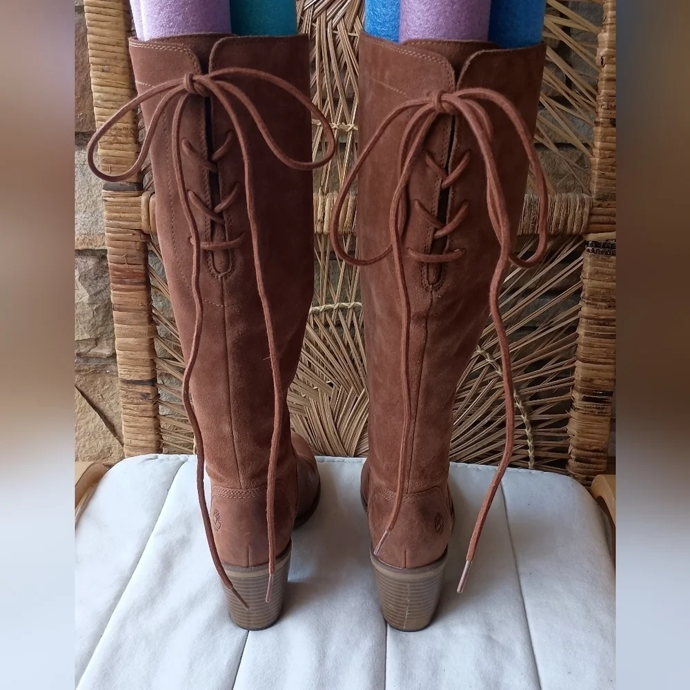Timberland Women's Tan Over the Knee Boots_9